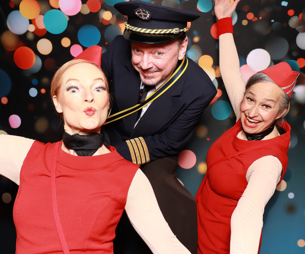 Komischer Pilot Luftige Comedy-Show Themenparty 
